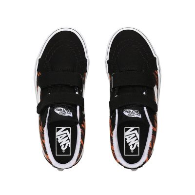 Vans Animal Checkerboard Sk8-Mid Reissue V - Çocuk Bilekli Ayakkabı (Siyah)